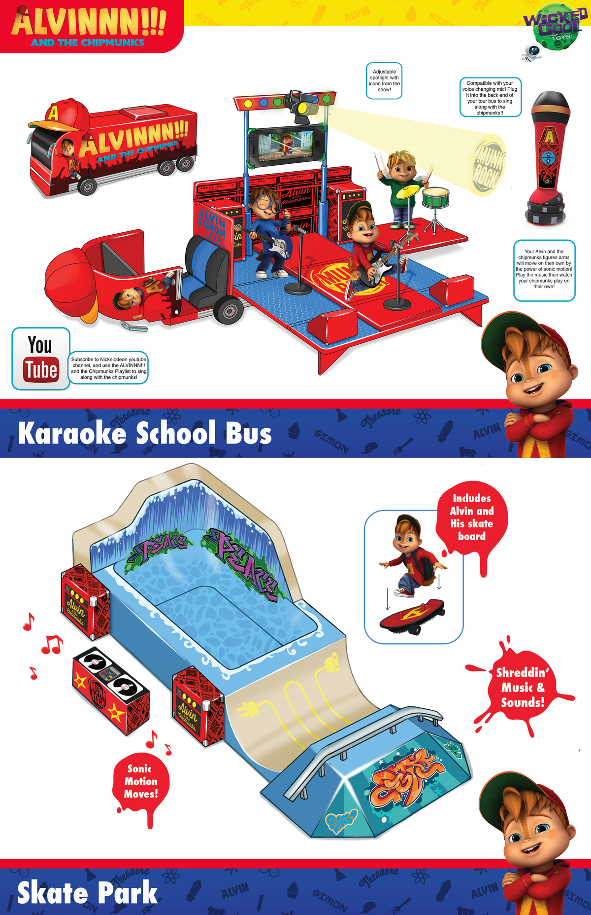 Alvin and the Chipmunks playsets